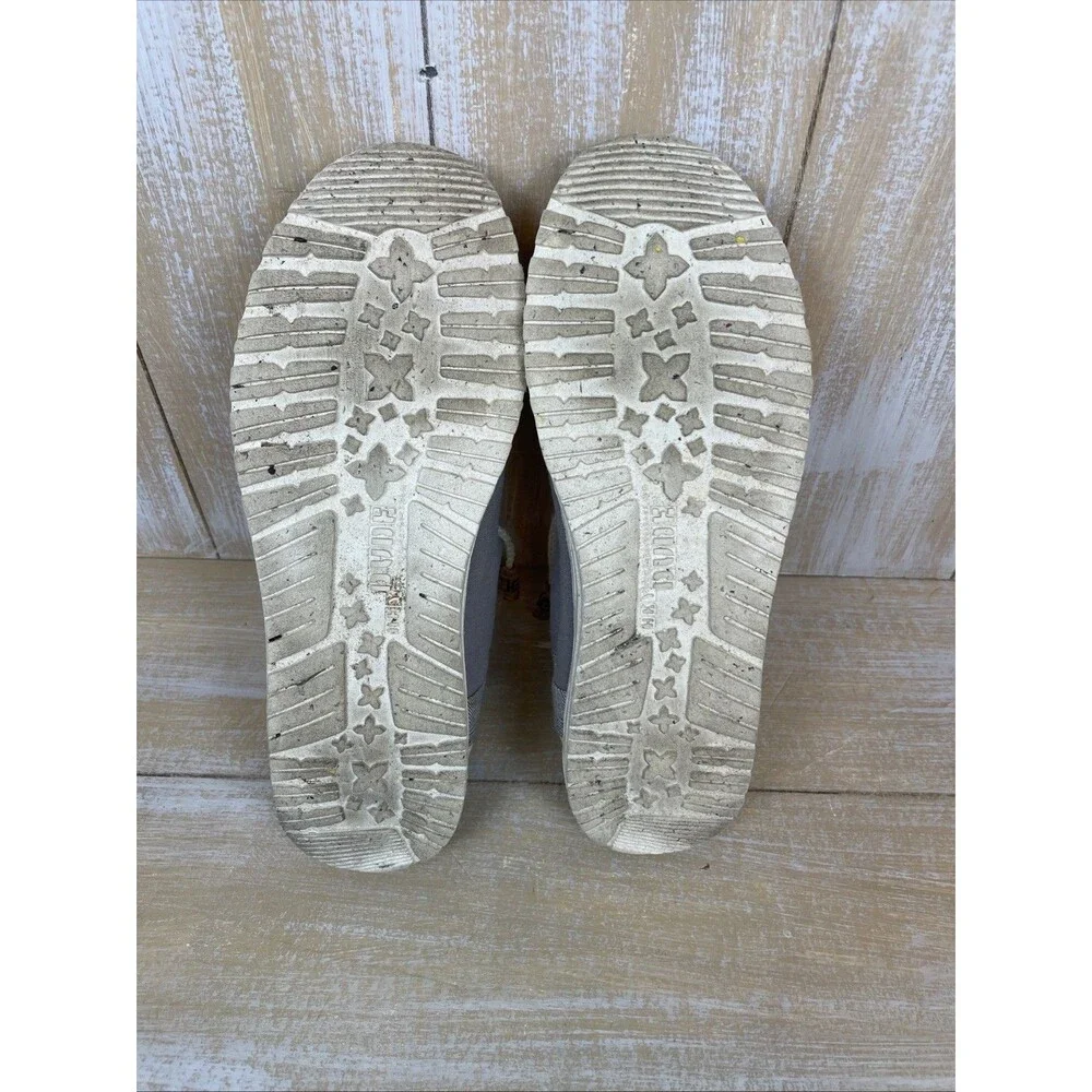 Hey Dude Wally Linen Natural Grey Casual Comfort Men’s Size 11 Cork